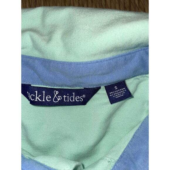 Tackle & Tides Men’s Sz. S Light Green Classic Knit Polo. Soft, Great Quality - Picture 3 of 8